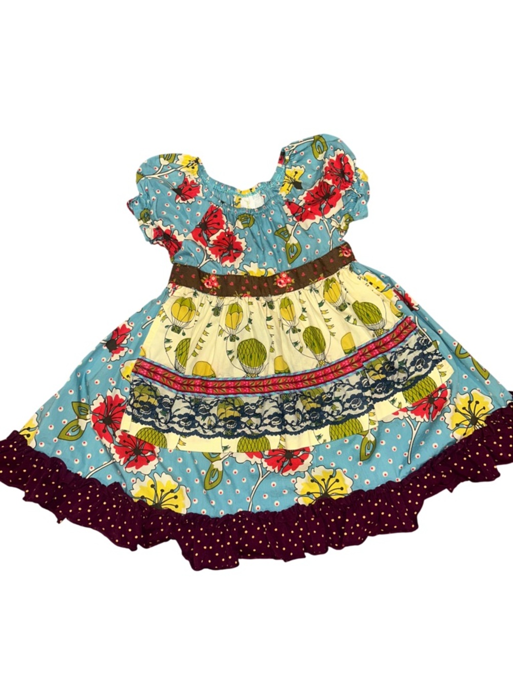 2T Matilda Jane Paint by Numbers Homegrown Peasant Apron Dress